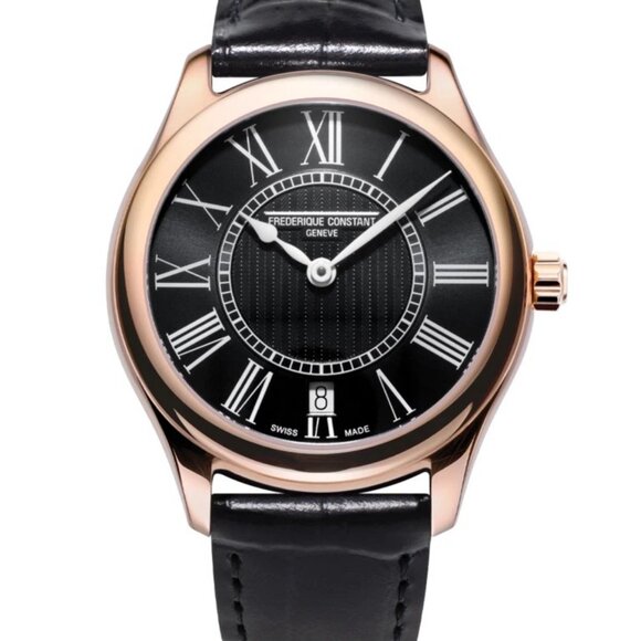 Frédérique Constant Women's Classics Quartz Rose Gold Roman Numerals Watch - Picture 1 of 4
